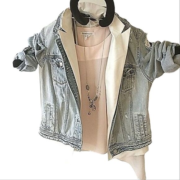 BCBG Generation Blush Punk Asymmetrical Hem Top size M - Picture 7 of 7